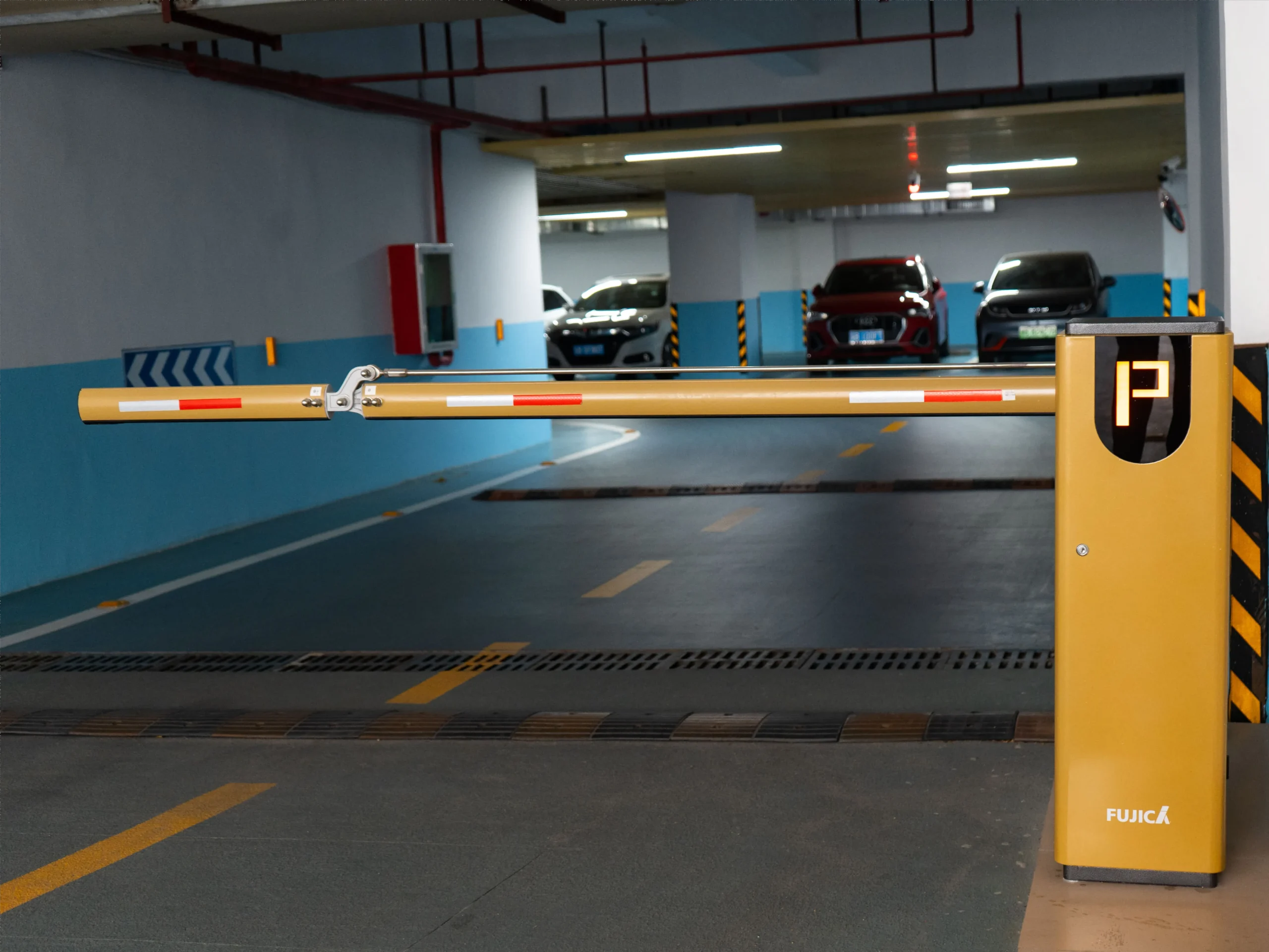 FUJICA FJC-D9S smart parking barrier gate underground car park access control system