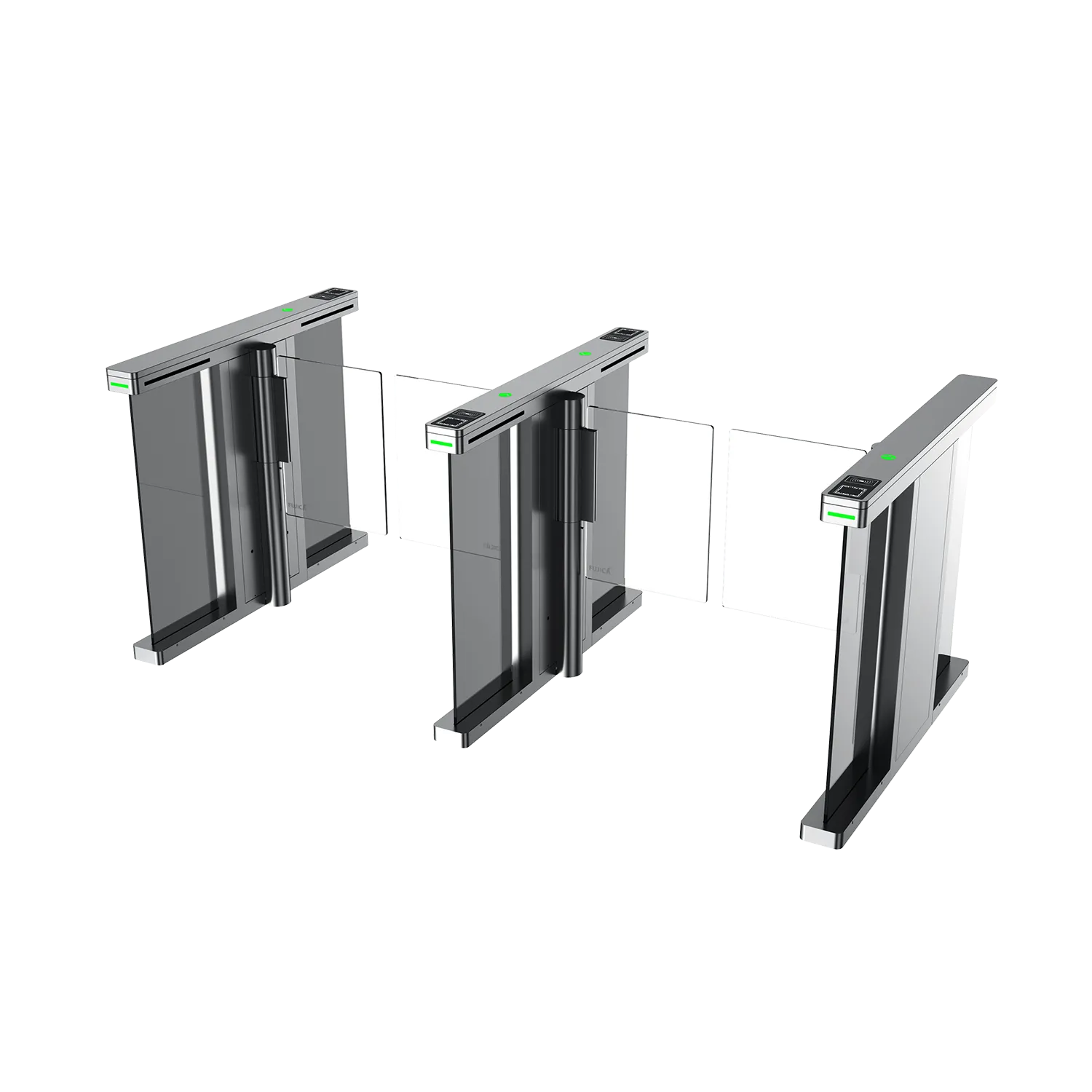 FUJICA FJC-Z2319 compact swing barrier turnstile pedestrian access control gate product image