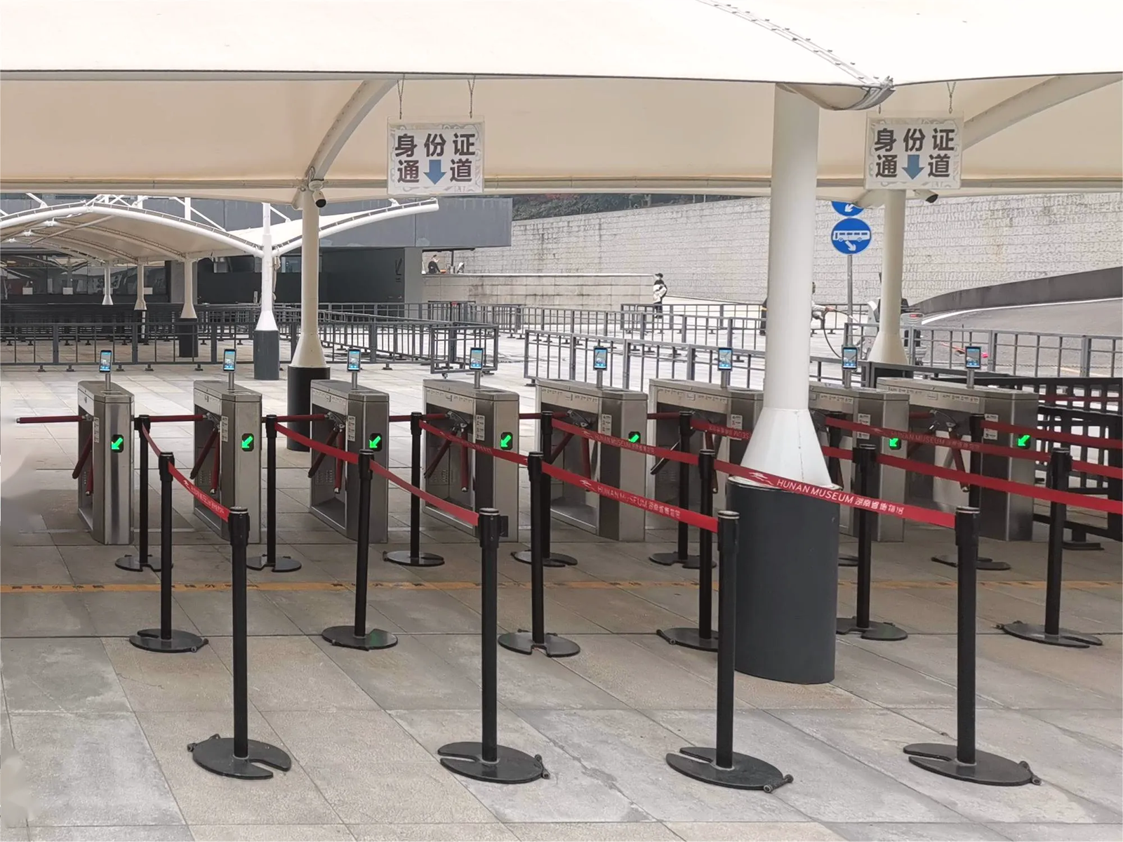 FUJICA tripod turnstile pedestrian access control gate stainless steel product image