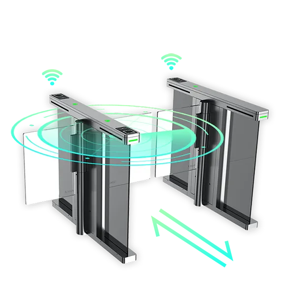 imgi_6_d531327e-9214-4010-a934-35c37ea8efd7 FUJICA FJC-Z2319 compact swing barrier turnstile pedestrian access control gate product image